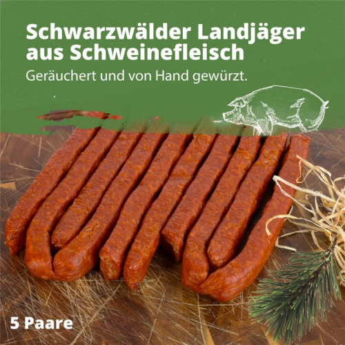 5 Paar Landjäger * in Vacuum verpackt