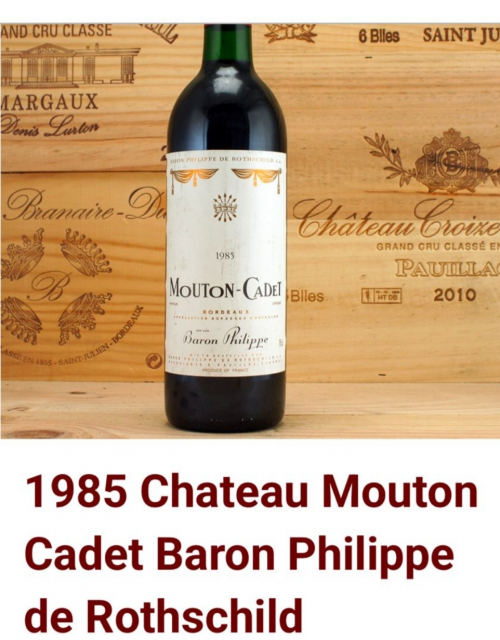 Rotwein Chateau Mouton Cadel Baron Philippe de Rothschild 