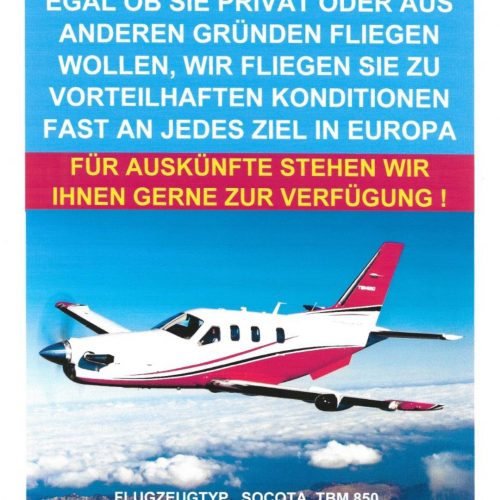 SWISS PRIVATE FLYING FÜHRT JEDERZEIT GESCHÄFTSFLÜGE DURCH 