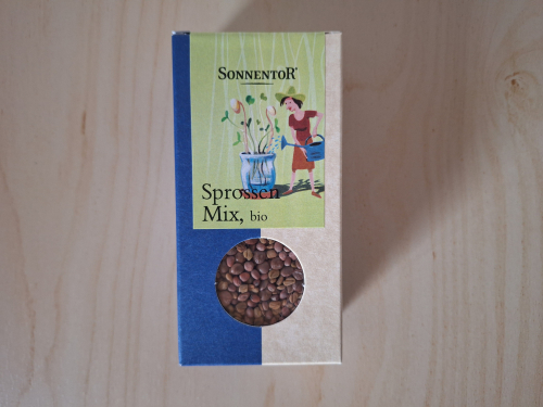 Sprossen Mix bio 120g: Bockshornklee Linsen Rettich, NEU & OVP