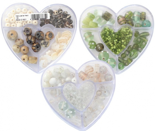 Herzdose Perlenmischung