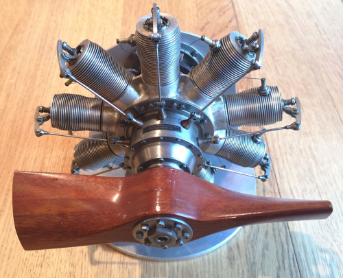 Scale Gnome 7 Zylinder Dreh Vintage Zündung Modellflugzeug Motor-