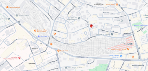 Einstellhallenplatz, Nähe Inselspital und Bahnhof Bern