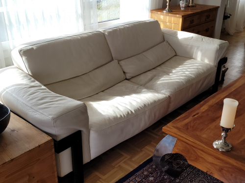 Natuzzi Leder 3er-Fauteuil