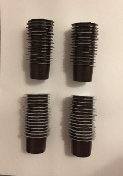 60 Stück leere Kafferahm Kübeli