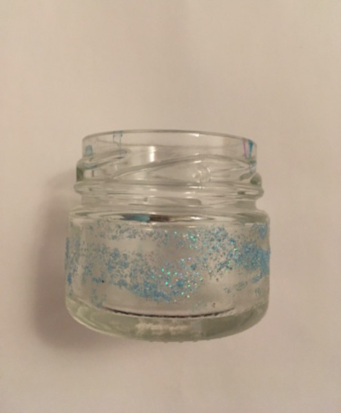 Mini glitzer Glasvase