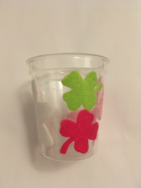 Deko Becher mit Filz