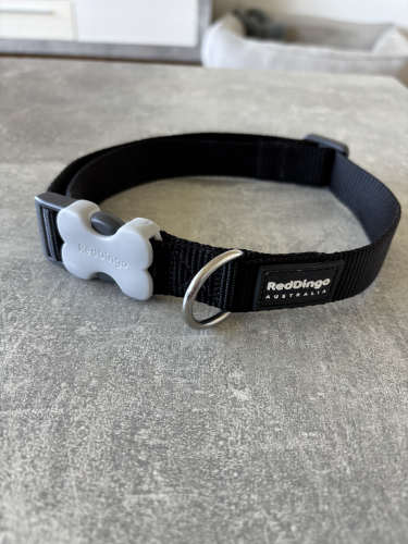 Hundehalsband Red Dingo schwarz 41–63 cm