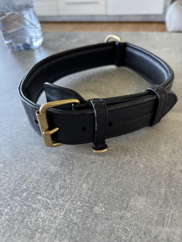 William Walker Leder-Hundehalsband (Grösse XL 50–59 cm)