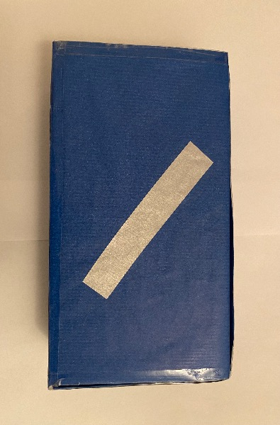 Kleine Deko Box blausilberfarbig