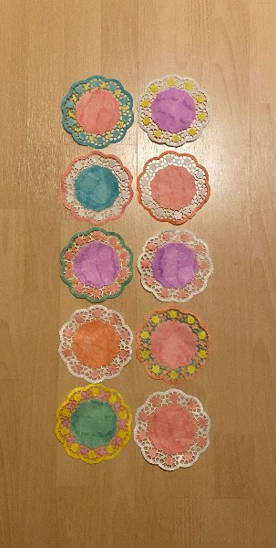 10er Set farbige Mandala 1
