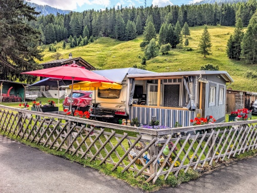 Mobilhome an fixem Standort
